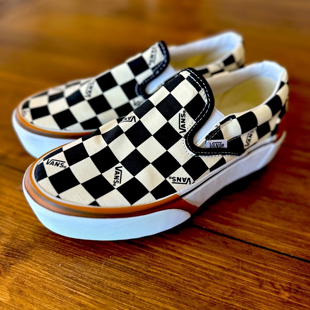 Vans Stacked Platform Checkered RARE